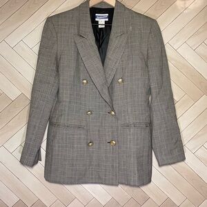 Vintage Pendleton 100% virgin wool plaid blazer‎ size 6 petite